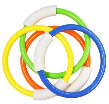 Fayoo 23 Pack Underwater Swimming/Diving Pool Toys Diving Rings(4 Pcs), Toypedo Bandits(4 Pcs), Diving Sticks(3 Pcs) With Under Water Treasures (12 Pcs) Gift Set Bundle