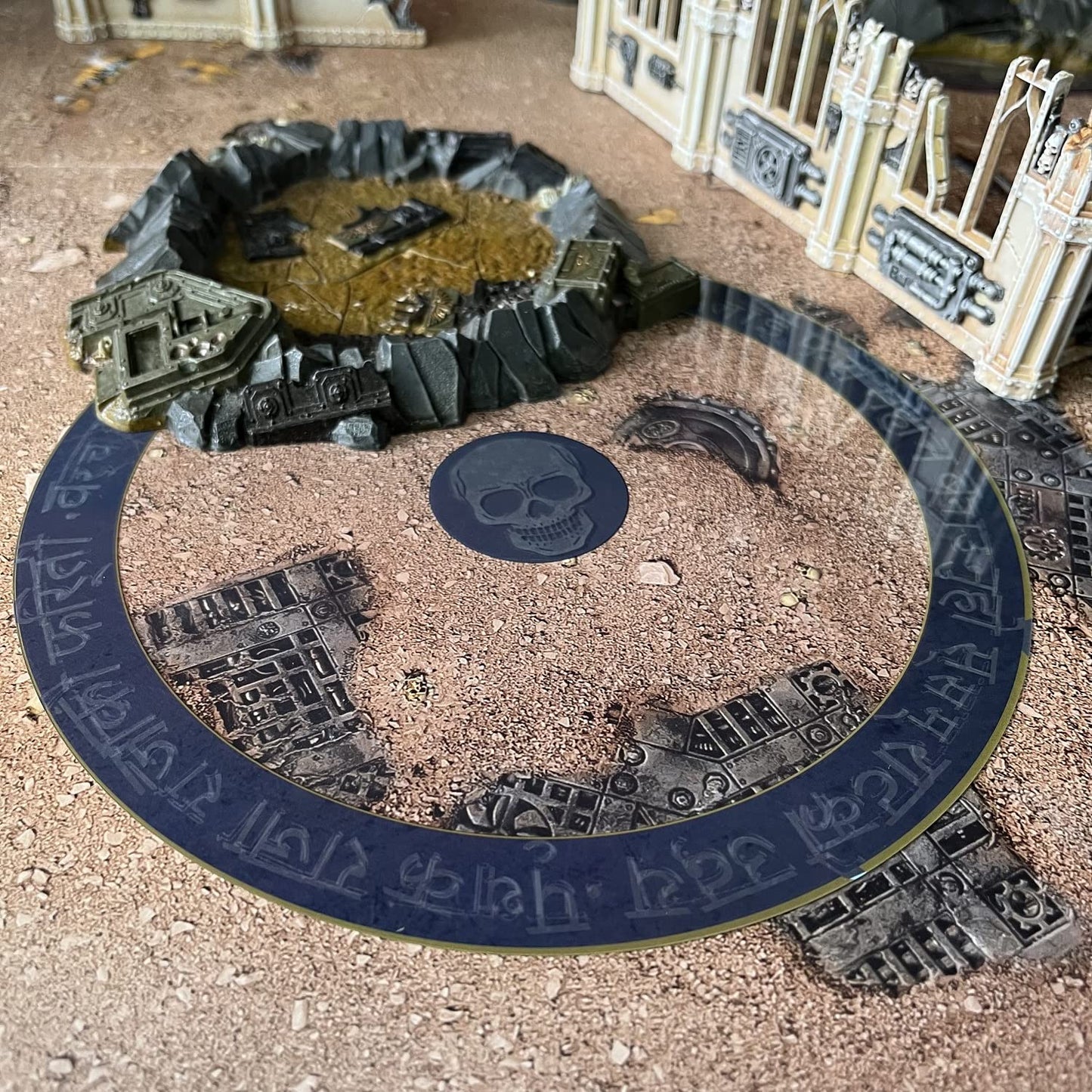 Jucoci Objective Point Markers 6Pcs Set Objective Marker Compatible With Wh40K Wargame (Miniature Not Included), Blue