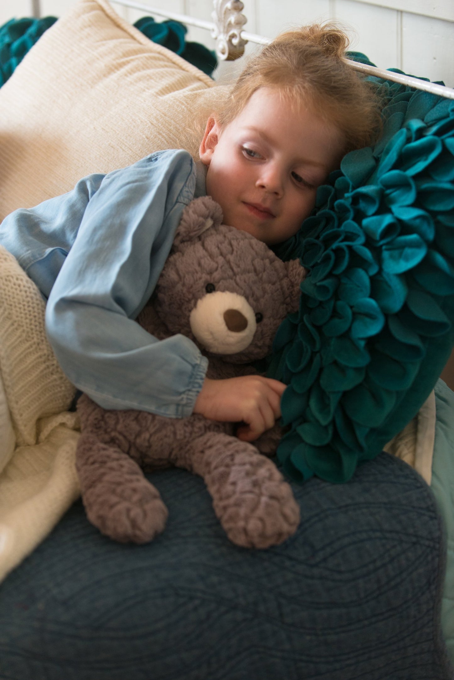 Mary Meyer Putty Bear Medium Teddy Bear Soft Toy, Grey