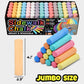 75 PCS Sidewalk Chalk for Kids - 14 Colors, 5 Glitter, Non-Toxic Washable Jumbo Chalks - Bulk Set of Outdoor Paint for Kids and