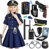 Loscola Police Costume for Girls Kids  Police Officer Costumes for Girl  Halloween Costume Girls for 3-12  Cop Uniform