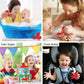 Dollibu Octopus Bath Buddy Squirter - Floating Red Octopus Rubber Bath Toy, Fun Water Squirting Bathtime Play For Toddlers, Cute