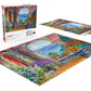 Buffalo Games 300 Piece Jigsaw Puzzle - Warmth of The Mediterranean, Large Size, Multicolor, Model 22121, Perfect for Game Nights