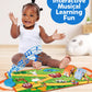 Coogam Musical Cars Play Mat For 1 2 3 Year Old Toddlers Easter Basket Stuffers, Soft Pull-Back Vehicle Set With Farm Animals Playmat Rug, Baby Fine Motor Montessori Toys Game