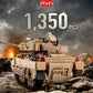 dOvOb Military M2 Bradley Tank Building Set - 1350 PCS Plastic Model Toy for Adults & Kids - Large Assorted Colors