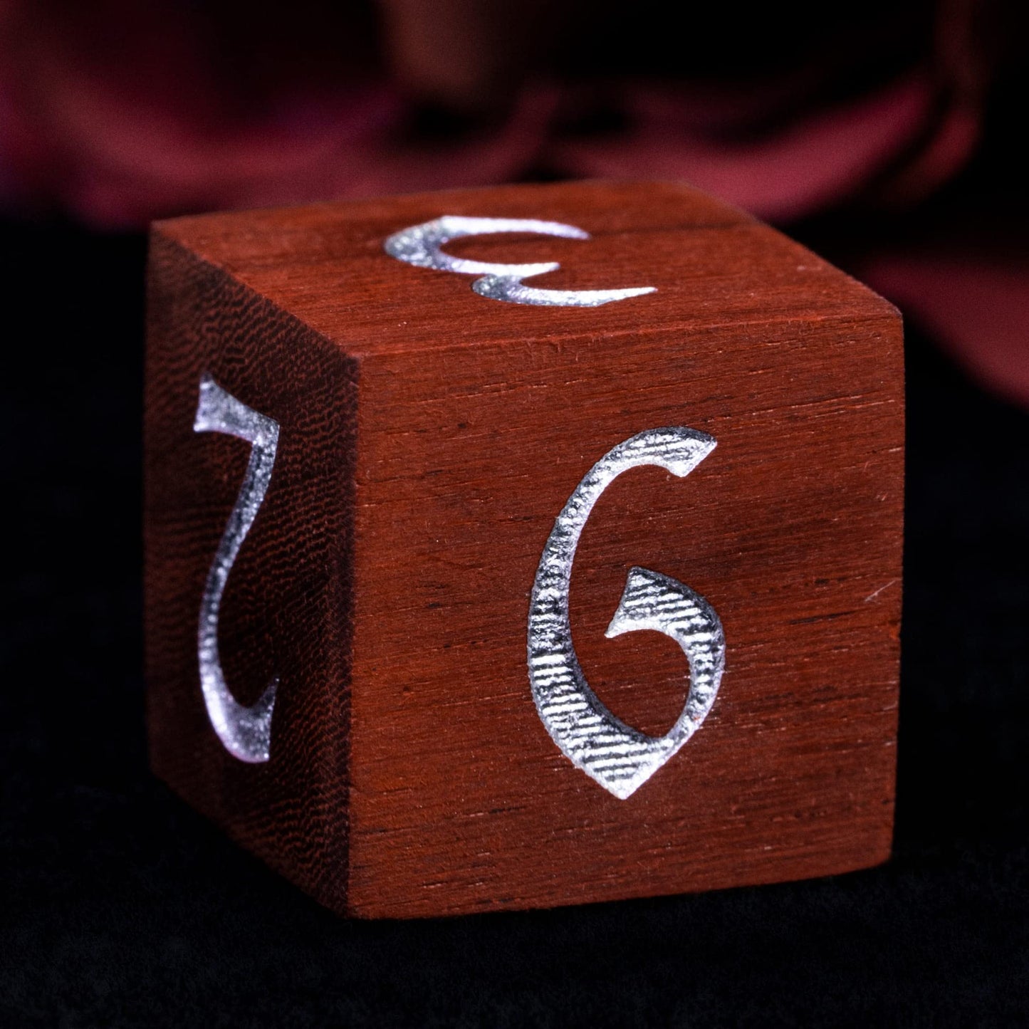 Hddais 7Pcs Polyhedral Dice Set D&D, Rpg Dnd Wood Dice Set With Iron Box For Dungeons And Dragons Role Playing Games(Coralwood)