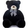 IKASA Giant Teddy Bear Plush Toy, 47" Black Jumbo Soft Stuffed Animal, Model 6636633, Perfect Gift for Kids and Girlfriends