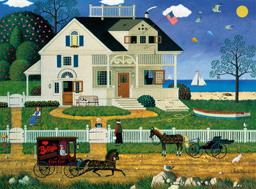 Buffalo Games - Charles Wysocki - Pickwick Cottage - 1000 Piece Jigsaw Puzzle For Adults -Challenging Puzzle Perfect For Game Nights - Finished Size Is 26.75 X 19.75