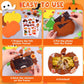 Beupy 420 Pcs Thanksgiving Felt DIY Fall Picture Frames Craft Kit Autumn Pumpkin Maple Leaves Photo Frames with Fall Leaves Pump