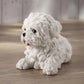 Veronese Design Maltese White Terrier Puppy Dog Animal Resin Figurine