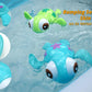 DUCKBOXX XX Wind-up Swimming Sea Turtles Bath Toy, Mold-Free ABS, Multicolor, Small, Model 588, Interactive Montessori Toy for Kids 18M+ (3pcs)