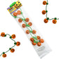 The Dreidel Company Halloween Necklace Light-Up Colorful Necklace, Costume Accessory, Spooky Party Favor, 25' Necklace (Spooky Pumpkin Necklace, Single)
