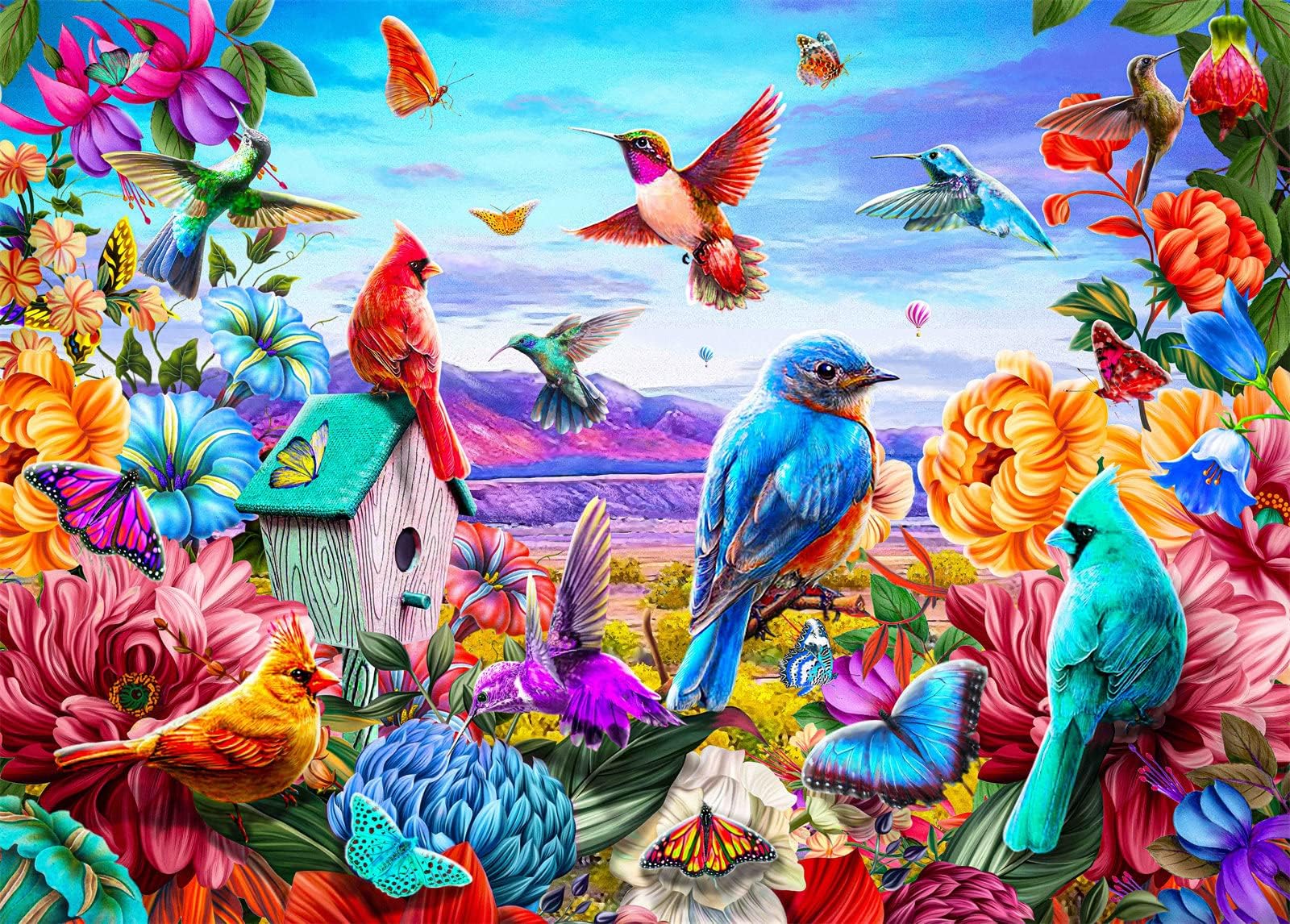 500 Piece Puzzles for mature-themeds Birds and Flowers Jjigsaw Puzzles 500 Pieces for mature-themeds 500 Piece Prime