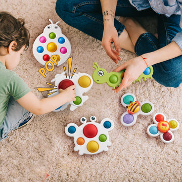 Likee Fidget Popper Sensory Baby Toys For 10+ Months, Montessori Busy Toy For 1 2 3 Years Old Toddlers Push And Popping Bubbles