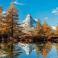 Educa 1000 Piece Jigsaw Puzzle - Matterhorn Mountain in Autumn, Cardboard, Multicolor, Model 17973, Ages 14+