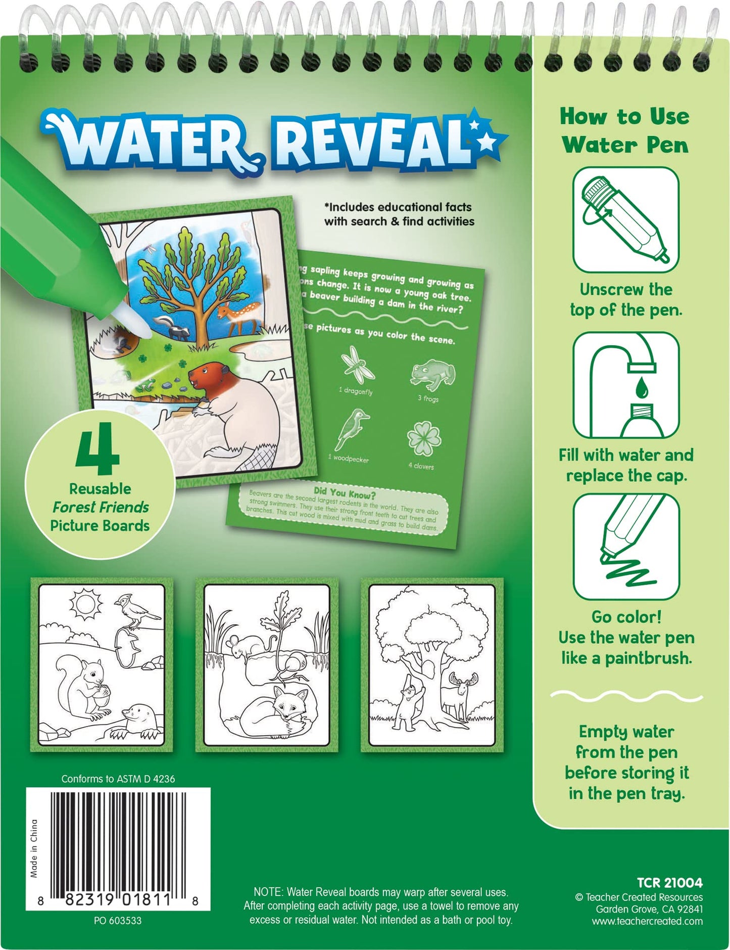 Teacher Created Resources Forest Friends Water Reveal (TCR21004)