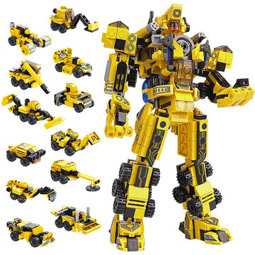 Sciencow Robot Building Toys For 6 7 8 9 10 11 12 13 14 Years Old Kids | 25-In-1 Construction Blocks Sets For Robot Or Trucks, C