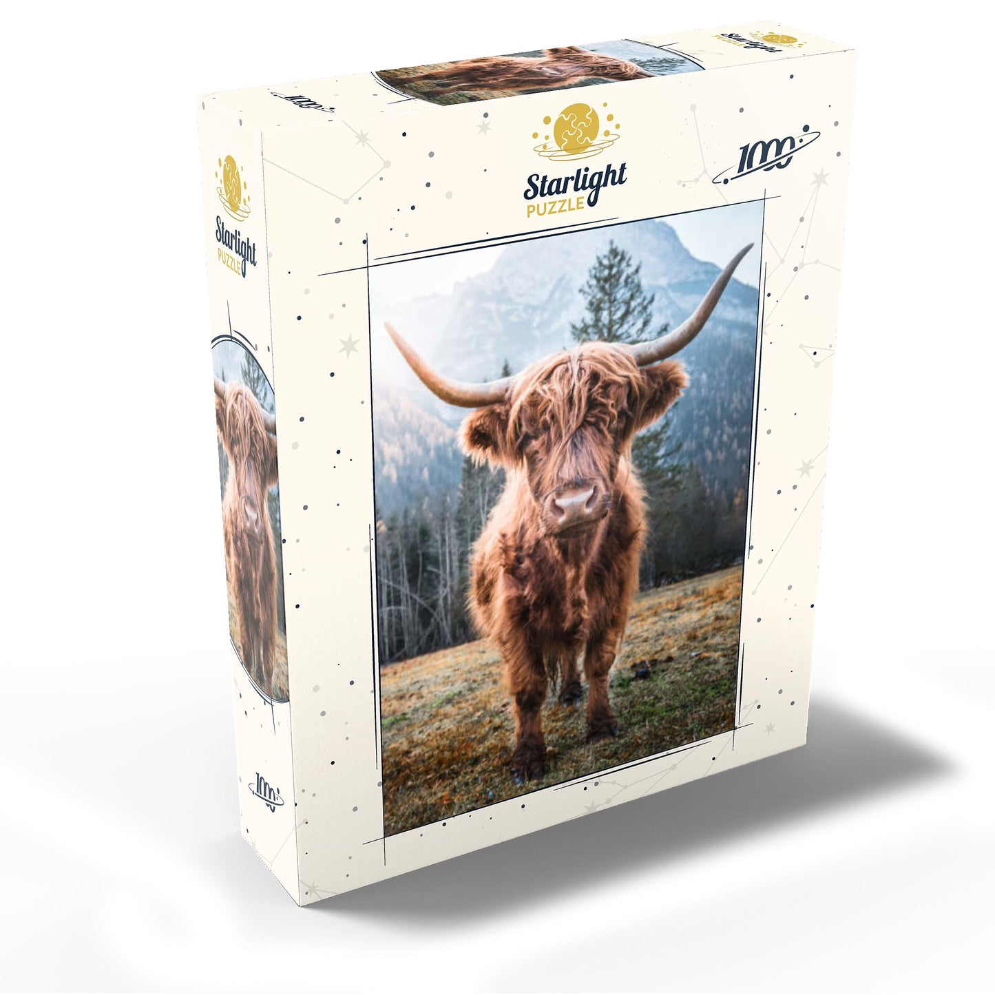 Mypuzzle Highland Cattle In The Italian Dolomites - Premium 1000 Piece Jigsaw Puzzle For Adults