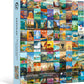 Puzzles For Adults 1000 Pieces Vintage World Travel, Jigsaw Puzzles Landscape Poster Puzzle Landmarks, 1000 Piece Jigsaw Puzzles
