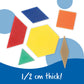 Learning Resources Plastic Pattern Blocks - Set Of 250, Ages 3+, Shape Games For Preschoolers, Homeschool Supplies, Shape Manipulatives For Kids,Back To School Supplies,Teacher Supplies
