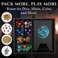 Soar Forge DND Dice Tray & Tower - Large Faux Leather Storage, Blue Dragon, Model SOARDR01