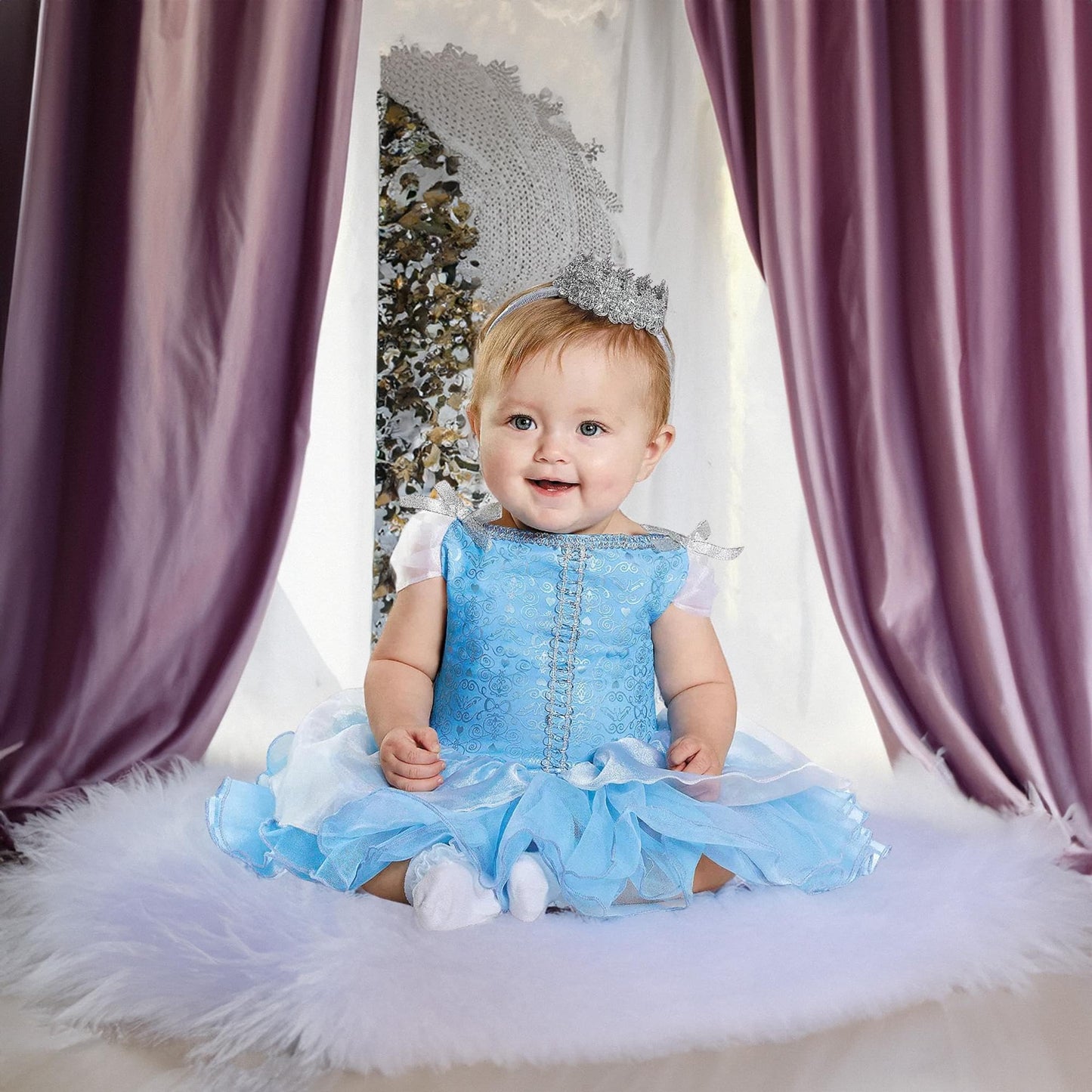 Disney Baby-Girls Disguise Cinderella Prestige Infant Costume, Blue, 6-12 Months