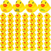 Lenwen 120 Pcs Rubber Duck Bath Toy Inspirational Gift Motivational Rubber Ducks Thank You Gifts Inspirational Party Favors Baby Shower Decorations Birthday Party Favors (1.3 Inch)