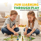 2-in-1 Wooden Board Games for Kids & Families - enhanced Wood Ludo Board Game & Snakes and Ladders Board Game | Classic Family Board Games Set with Dice & Pieces  Fun Educational Gift for Boys & Girls