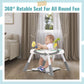 Dream On Me Curio Sit N Seek Baby Activity Center, 2-in-1 Play Table, Lime, Adjustable Height, 3 Detachable Toys, Model 2441AC-LIME1