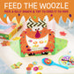 Peaceable Kingdom Feed The Woozle Cooperative Game - 2 to 5 Kids Ages 3+ - Cardboard - Colorful Physical Challenges