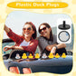 Wesiti 100 Pieces Duck Plug Rubber Duck Mount Black Plastic Rubber Duck Holder For Fixed Display Car Dashboard Bath Duck Accesso