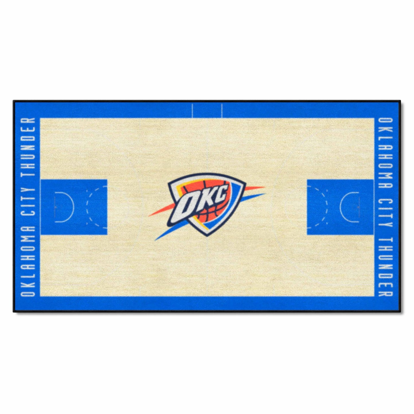 FANMATS - 9410 NBA Oklahoma City Thunder Nylon Face NBA Court Runner-Large 29.5x54