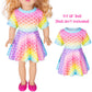 Doll And Girl Matching Nightdress Mermaid Dress Nightgowns Costume For Girl And 18'' American Girl Doll Clothes(2-120)