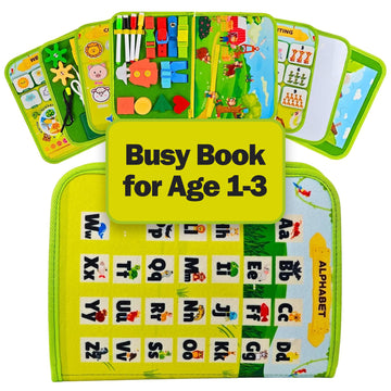 Farm Busy Book for Toddlers 1-3 | Montessori Activity Book with Various Activities For Girls & Boys | Educational Learning Senso