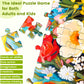 2 Pack Puzzles for mature-themeds 1000 Pieces - 1000 Piece Hard Puzzles for mature-themeds - Thick and Durable Hummingbirds and Flowers Jigsaw Puzzles for Family Fun Birthday Party Favors
