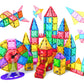 Jasonwell Magnetic Tiles Kids Magnetic Blocks Building Sets 3D Magnet Tile Building Blocks Magna Construction Educational Stem Toys Gifts For Toddlers Boys Girls 3 4 5 6 7 8 9 10 + Year Old
