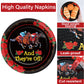 Qyeahkj 100Pcs Derby Day Plates And Napkins Party Supplies Horse Racing Tableware Set Kentucky Party Decorations Favor Racing Ho