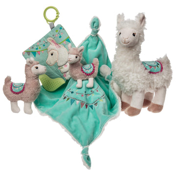 Mary Meyer Baby Lily Llama Character Blanket 13'X13'