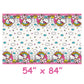 Unique Hello Kitty Birthday Decorations - Rectangular Plastic Tablecloths (Pack of 3) & Sticker, White/Pink