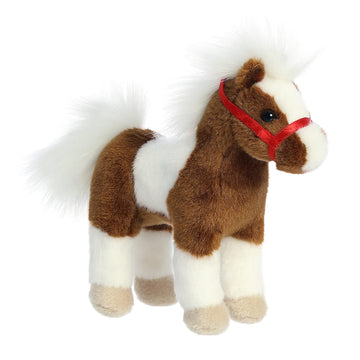 Aurora Exquisite Breyer Whinny Bits Paint Horse Stuffed Animal - Realistic Detailing - Imaginative Play - Brown 7 Inches