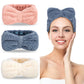 3 Pack Spa Headbands Microfiber Bowtie Headbands Makeup Headband Skincare Headbands Facial Headband Face Wash Headband Face Wash
