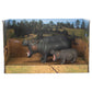 Class Collections Hippo Mom And Baby Animal Figure 5 Inch Children'S Toy 2 Piece Playset