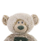 Demdaco Pocket Prayer Teddy Bear Soft Grey 11 Inch Plush Fabric Stuffed Animal Toy