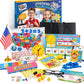 Alritz Pretend Teacher Playset, Role Pretend Play Kids School Toys Kit Include Map, Calendar, White Board Boys Girls Toys, Christmas Birthday Gift For Ages 5 6 7 8 9 10 11 12 13+