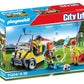 Playmobil Rescue Cart - Model 71204, Red Plastic Emergency Vehicle for Kids