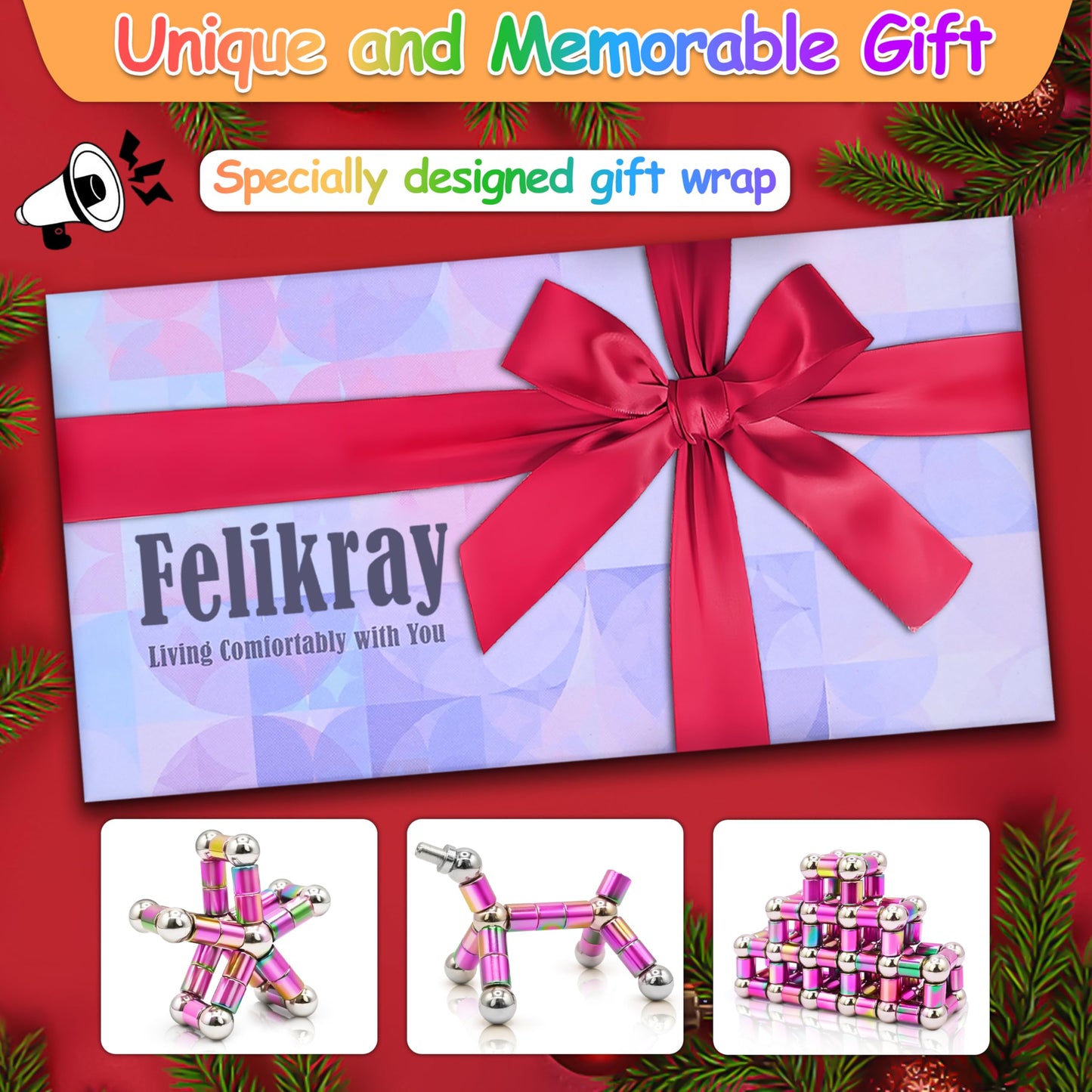 Felikray Magnetic Fidget Pen Toys For Adults Teens Cool Birthday Gifts For Young Men Women Unique For Teenage Boys Girls Novelty