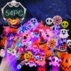 Halloween Light Up Rings 60Pcs Halloween LED Glow Rings for Kids Halloween Party Favor Non-Candy Treats Trick or Treat Goodie Ba