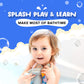 Splashez Mold Free Bath Toys For Kids & Toddlers, Sealed No Hole Baby Bath Toys, Soft Durable Animals Set, Float On Water, No Mold Design For Shower Tub Pool, Infant Babies Ages 0-1-3-6-12-18 Mo