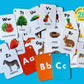 Alphabet Flash Cards For Kids, Early Learning First Word Cards For Preschool Children And Toddlers, Teach Abc Letters, English W