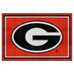 FANMATS - 6261 NCAA University of Georgia Bulldogs Nylon Face 5X8 Plush Rug